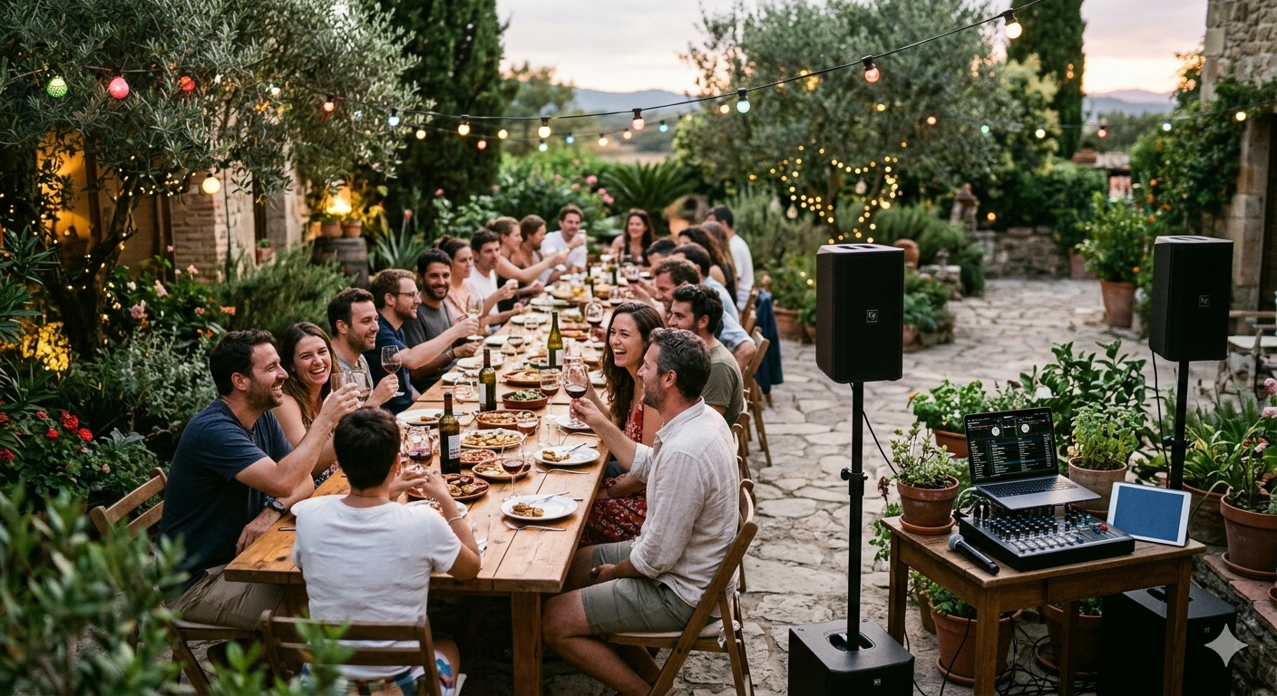 Eventos y fiestas privadas Aperitivo Cena